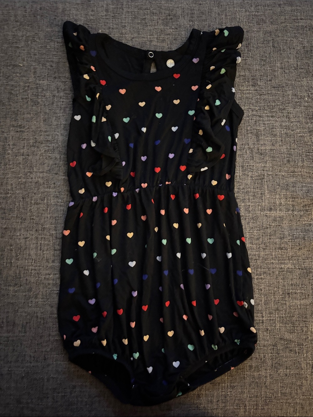 Kyte Baby Rainbow Heart Romper - 2T